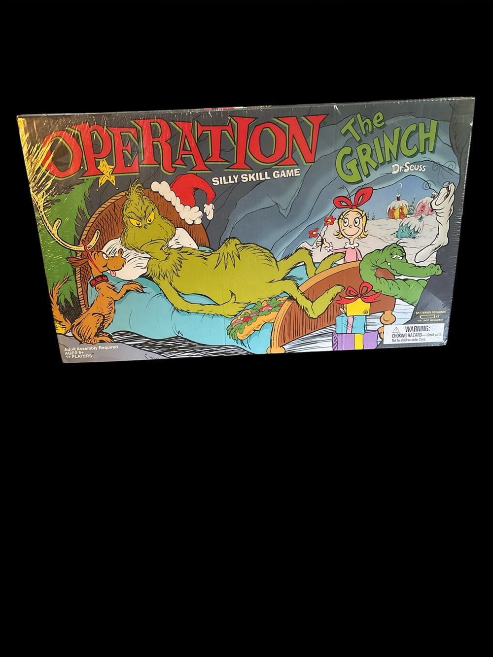 Board game OPERATION featuring The Grinch